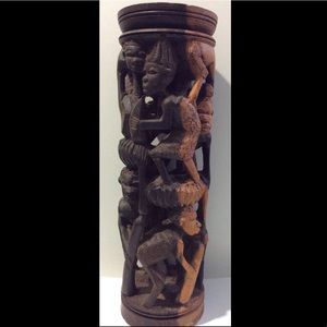 Unique handcrafted African Blackwood carving